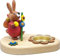 Rudolphs Schatzkiste Osterdekoration Teelichthalter Hase mit Stock bunt BxHxT 10x7x7cm NEU Osterdeko Osterhasenfigur Ostern Korb Osterei Frühling Erzgebirge Seiffen Hase Blumen