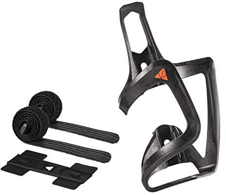 Granite Aux Porte-bidon en Fibre de Carbone avec kit de Sangle, Porte-Bouteille d'eau pour vélo léger en Fibre de Carbone, Support de Bouteille d'eau chargé latéralement