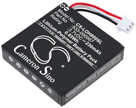 CS-LOH800SL Akku 230mAh Kompatibel mit [Logitech] H800 Ersetzt 533-000067, AHB472625PST, L/N: 1109, L/N: 1110