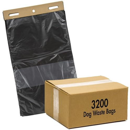 Zero Waste USA® 3,200 Commercial ONEpul® dog waste header bags - 30% larger than standard rolls - (32 headers of 100 bags = 3,200 bags)