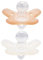 Difrax Sucette 0+ Mois En Silicone Natural - 2 Unité (Lot de 2) - Entièrement en Silicone - Sans BPA - Bonne Acceptation - Apport Optimal d’Air – Rose Clair & Blanc