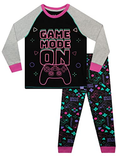 Harry Bear Girls Pyjamas Gaming Black 6-7 Years