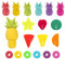 Aweisile Glasmarkierer Silikon 18 Stück Glas Markierer Glasmarkierer Party Weinglas Wiederverwendbare Weinglasmarker Glas Markierung Glasmarker Pineapple Silikon Glasmarkierer mit Weinflasche Stopper
