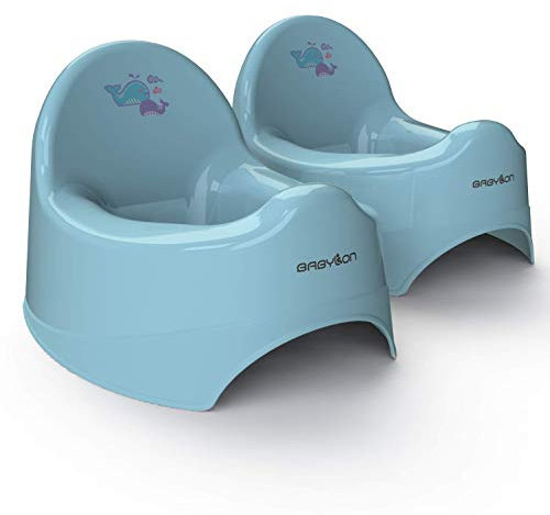 BABYLON Children's Potty Nautilus, Anti-Slip Children's Toilets, Children's Toilet, Chamber Pot for Children/Toilet seat Pot, Potty Girls, Anatomical Potty Boys, Baby Accessories, Blue