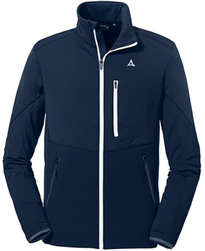 Schöffel Herren Fleece Jacket Lodron M, atmungsaktive Fleecejacke aus 4-Wege-Stretch, Funktionsjacke mit Body-Mapping Technologie und Original ÖSV Logos, navy blazer, 54