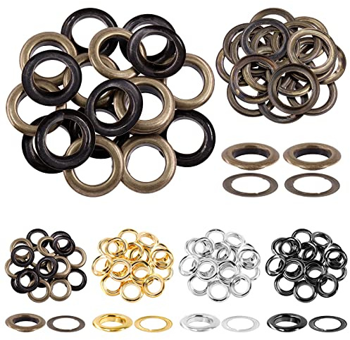 Glarks 20Pz 25MM/1 '' Bronzo Metallo Spessore Occhielli Grommet con Rondelle Kit per Cuoio, Tarp, Tela