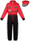 maxToonrain Deluxe Racing Driver Costume Kids Role Play Boys Race Car Driver Outfit for Halloween Christmas Dress Up Set with Hat (Red,7-8 Year)