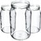 KADAX Lot de 48 bocaux de conservation en verre de 900 ml pour couvercle à visser, utilisable comme pot à confiture, bocaux de conservation, bocaux de conservation (sans couvercle), K5198