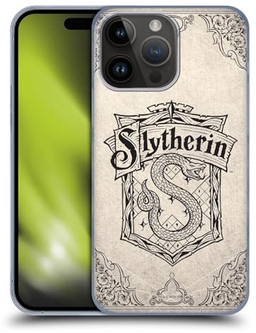 Head Case Designs Offizielle Harry Potter Slytherin Pergament Sorcerer's Stone I Harte Rueckseiten Handyhülle Hülle Huelle kompatibel mit Apple iPhone 15 Pro Max