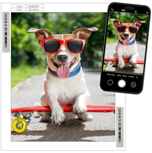 papasgix Diamond Painting Eigenes Foto Personalisiert Bilder, Custom Benutzerdefinierte Diamant Painting Diamant Full Bilder Home Decoration (Bunt Quadrat, 60x90cm)