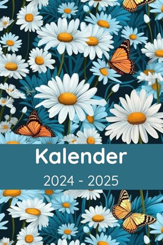 Kalender 2024-2025: Geschenk für Blumenliebhaber Gänseblümchen, Gartenarbeit, Gartenbau, Terminplaner, Wochenplaner und Monatsplaner