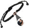 GGKAFACOI Projektion Armband Mit Foto, Personalisiertes Maßgeschneidertes Bild Im Stein Für Paare, Freund & Freundin (Schwarzes Armband + Roségoldene)