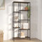CKioict Modernes Standregal Raumteiler Vorratsschrank Bücherregal 80x30x180 cm Stahl und Holzwerkstofffür Wohnzimmer, Büro, Arbeitszimmer