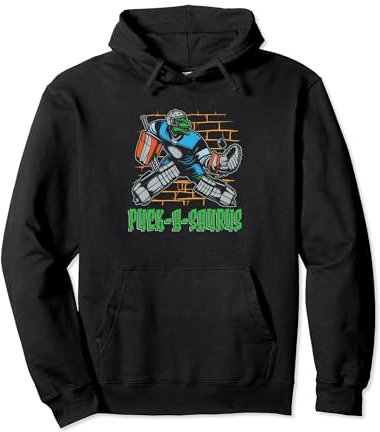 Maske T Rex Tormann Tor - Torhüter Eishockey Torwart Pullover Hoodie