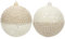 Arborus 2pcs Boho Weihnachtsdeko 15 cm Christbaumkugeln Groß Weihnachtskugeln Kugeln Boho Weihnachtsbaumkugel mit Seil Rustikal Weihnachtsdeko Tannenbaumskugeln Christbaumschmuck für Christbaumdeko