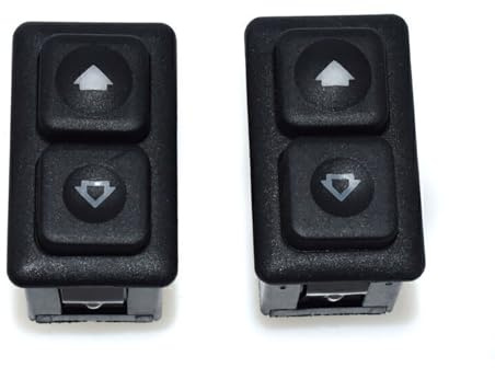 2 Stück Fensterheber 5 Pin 12V 61311381205 für BMW E23 E28 E30 | Elektrischer Fensterheberschalter Schalter Autofenstersteuerung EIN/AUS