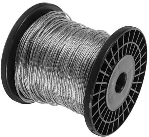 CANIGHT Fil D'aluminium pour Clôture Électrique, 100m, Haute Conductivité Et Durabilité, Adapté Au Jardin Et Aux Enclos d'animaux,