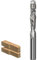 AKYLIN Fraise à Affleurer Spirale à Tige de 8 mm, Fraise en Carbure Monobloc Coupe de Compression Up&Down, Pour Défonceuse, Rainure en Spirale, Diamètre de Coupe 8 mm, Longueur de Coupe 28,6 mm