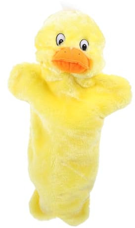 VICASKY Ente Plüschtier Handpuppe Weicher Cartoon-tierpuppe Interaktives Geschichtenerzählpuppe Für Junge Mädchen Und Erwachsene Zum