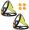 Wurf und Fang Ball Set 2 Paddel mit verstellbarem Riemen ＆ 4 Bälle Wurf- und Fangen -Spiel Finger Grip Design Paddle Ball Hand Auge Koordination Bildungsspielzeug für Kinder im Alter von 3+