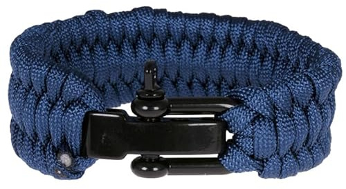 LGT Jewels Marine Armband Navy Blue, 22cm, Edelstahl/Nylon