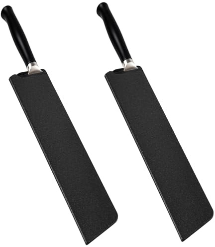 Wanmu 2Pcs Universal Knife Case, 8.27 × 1.5 Knife Covers or Sleeves, Knife Edge Guard, Universal Waterproof Kitchen Knife Sheath, Sheath Sleeves Edge Guards Set for Chef Knife