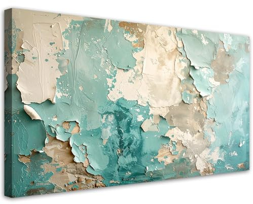Feeby Bild auf Leinwand - Wandbilder Wohnzimmer Aesthetic - - 80x40 1tlg - Schlafzimmer Wandekoration - Bilder Zimmer - Living Room - Deko Wandbilder - Moderne Bild