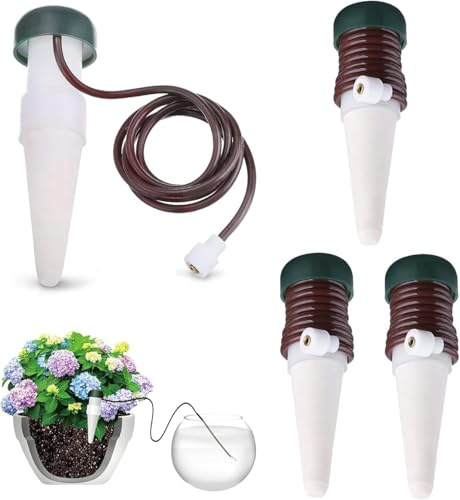 3 Stück Wasserspender für Zimmerpflanzen,Bewässerungssystem Balkon,Automatische Bewässerung Zimmerpflanzen,Selbstbewässerung Bewässerungssystem
