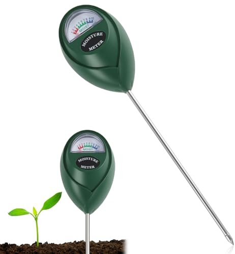 Wafuesh medidor Humedad Plantas, Higrometro de Suelo para Interior y Exterior, Monitor de Riego con Esfera Grande y Precisa, No Requiere Baterías, Cuida Tus Flores y Jardín con Eficiencia Gadget