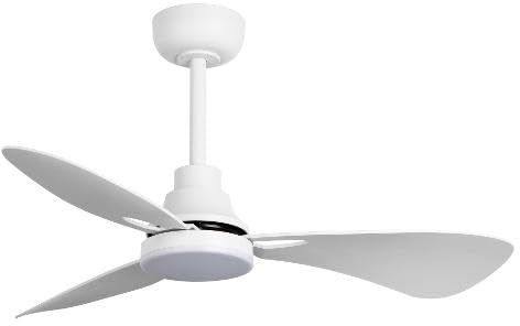 Perenz 7213B IR - Ventilatore da Soffitto con Luce, Telecomando 3 Pale Diametro 97 cm Bianco