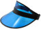 Freak Scene Retro Schildkappe - Sun Visor Cap - 80s Poker Visier Mütze - Farbe: blau-schwarz