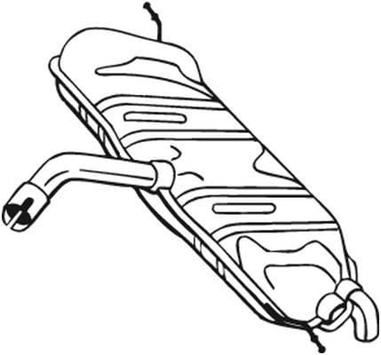 BOSAL 233-611 Montageteile | Kompatibel mit: VW GOLF PLUS V, GOLF VI