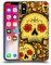 Head Case Designs Oro Florido de Las Calaveras Carcasa de Gel de Silicona Compatible con Apple iPhone X/iPhone XS