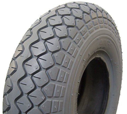 Cheng Shin Rollstuhlreifen 4.00-5 (330x100), 4 PR, grau, Blockprofil Reifen Rollstuhl Elektromobil, Scooter