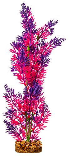 GloFish Aquarium-Dekoration, lila und rosa, groß, fluoreszierend unter blauem LED-Licht