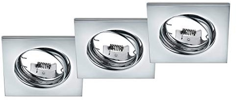 Trio Leuchten Einbauleuchten Set Jura 3er-Set 650000306, Metall Chorm, exkl. 3x GU10