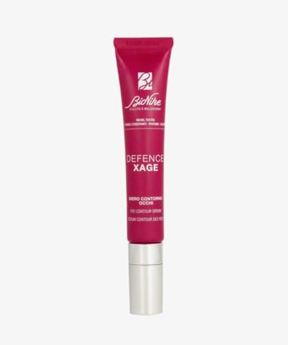 Bionike Defence Xage Anti-Aging Augenserum, für empfindliche und intolerante Haut, glättet die Augenpartie, mildert Tränensäcke, Augenringe und tiefe Falten, verleiht Glanz, 15 ml