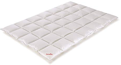 PARADIES Galia 90 Daunenbettdecke 135x200 cm - Ganzjahresdecke, Öko-Tex Zertifiziert Standard 100 Klasse 1, Gänsedaunendecke 90% Daunen 10% Federn