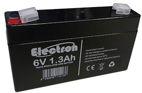 Batteria al piombo ermetica ricaricabile 6V 1.3Ah 1300mAh VRLA