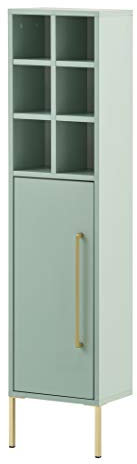 Schildmeyer Gloria Highboard 146645, Mint Gold, 130,6 x 30,4 x 21,8 cm