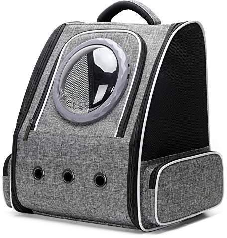 Sac à Dos à Bulles pour Chat, Capsule Spatiale, Astronaute, Sac à Dos pour Chat et Chaton de Petite Taille jusqu'à 7 kg, Sac de Transport approuvé par Les compagnies aériennes pour Les Voyages