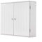 Panana Wall Bathroom Cabinet Wooden Storage Cupboard Unit Wall Mounted Cabinet with Double Doors Adjustable Shelf Furniture White