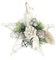 COM-FOUR® Weihnachts-Hänger für die Weihnachtsdeko - Christbaumhänger als winterlicher Dekoartikel - Raumschmuck oder Geschenk - Anhänger (Stern)