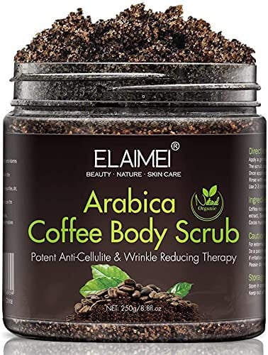 Natürliches Kaffee Body Scrub Peeling mit Bio-Kaffee-Körperpeeling, Face, Body Scrub Peeling
