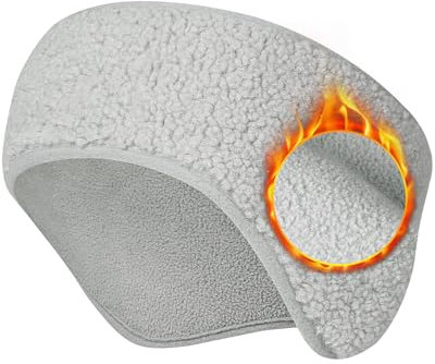 Lauzq Winter Ear Warmer Headbands - Thermal Earmuffs for Men and Women in Cold Weather for Skiing, Running, Cycling, Workout