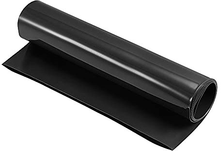 sourcing map PVC Schrumpfschlauch Rohr Ersatz 1m 250 mm Flache Akkupack Schwarz