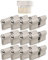 GERCAR Pro 12x Schließzylinder 45/45 gleichschließend Set 12 Profilzylinder inkl. 60 Schlüssel - 90 mm Türschloss Zylinderschloss 12er Zylinder - Länge: 90mm, A:45 B:45 - Messing matt massiv