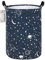 FANKANG Laundry Hamper Storage Bins Nursery Hamper Canvas Foldable Large Storage Baskets (Round Blue Starship)