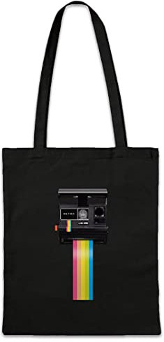 Urban Backwoods Rainbow Camera Hipster Bag Beutel Stofftasche Einkaufstasche