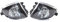 Auto Nebelscheinwerfer 1 Paar Auto-Nebelscheinwerfer mit 35-W-Glühlampe Für BMW 2011 2012 2013 5er 535i 550i 528i F10 F11 F18 Tagfahrlicht